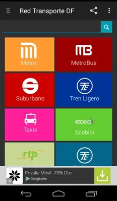 Red Transporte DF android App screenshot 7